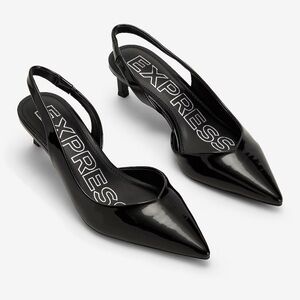 EXPRESS Classy Slingback Kitten Heel Pumps